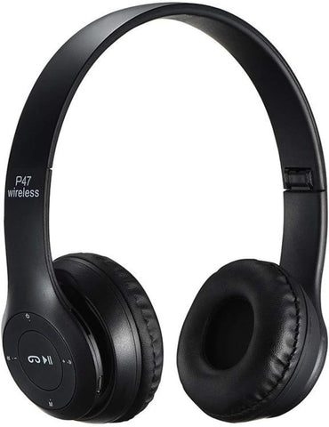 P47 Foldable Wireless Bluetooth Stereo FM Over Ear Headphones